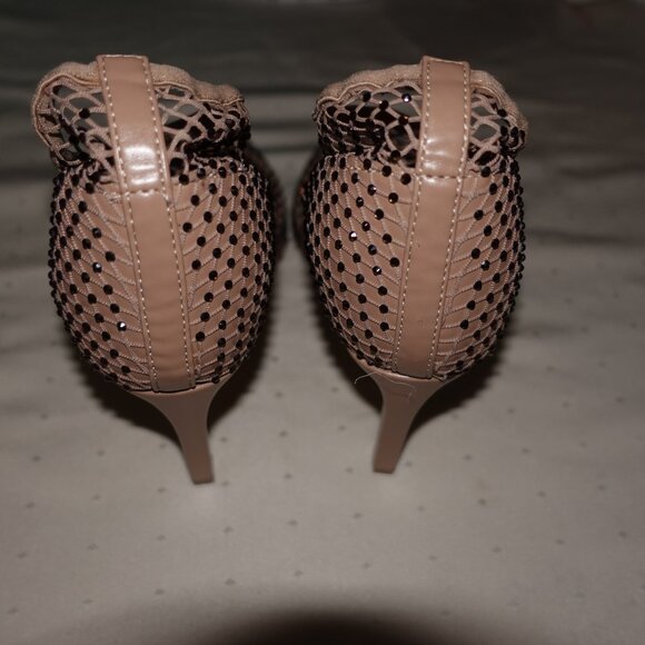 BRAND NEW GORGEOUS DOMINIQUE NICOLE WOMENS DRESS SHOES PUMPS NUDE SIZE 7 1/2 W - Picture 5 of 8